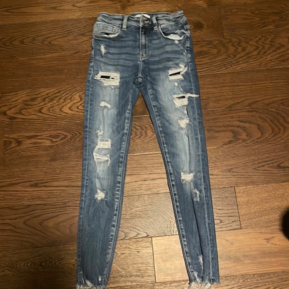 Women’s SIZE 25 RIPPED SKINNY JEANS - Picture 1 of 3